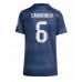 Maillot de foot Real Madrid Eduardo Camavinga #6 Extérieur vêtements Femmes 2025-26 Manches Courtes